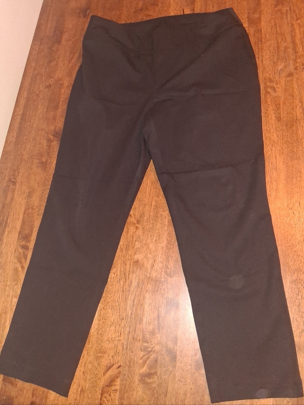 Chico's Fabulously Slimming Black Pull On Straight Leg Elastic Waist 2.5 14 P